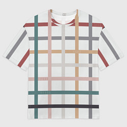 Мужская футболка оверсайз Плетенка пастельная