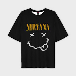 Футболка оверсайз мужская Nirvana rock music, цвет: 3D-принт