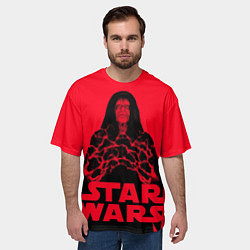 Футболка оверсайз мужская Star wars - Darth Sidious, цвет: 3D-принт — фото 2