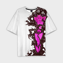 Футболка оверсайз мужская Your demon neon sexy anime girl cyberpunk tattoo, цвет: 3D-принт