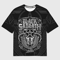 Мужская футболка оверсайз Black Sabbath - goat skull