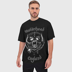 Футболка оверсайз мужская Motorhead логотип, цвет: 3D-принт — фото 2