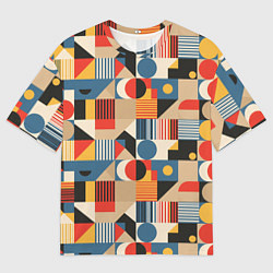 Мужская футболка оверсайз Ритмы Баухауса