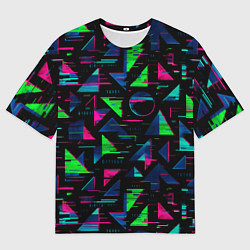 Футболка оверсайз мужская Геометрия глитч, цвет: 3D-принт
