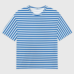 Мужская футболка оверсайз Тельняшка десантника с полосами