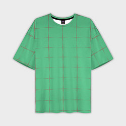 Футболка оверсайз мужская Color green stripes, цвет: 3D-принт