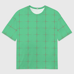 Футболка оверсайз мужская Color green stripes, цвет: 3D-принт