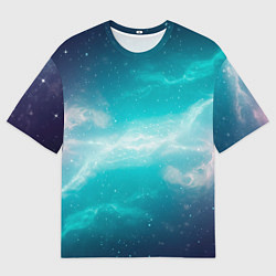 Мужская футболка оверсайз Галактическое сияние небес