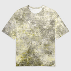 Мужская футболка оверсайз Абстракция - yellow acidic liquid