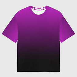 Мужская футболка оверсайз Purple gradient