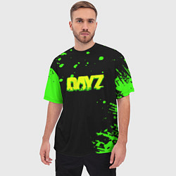 Футболка оверсайз мужская Dayz кислотное краски логотип, цвет: 3D-принт — фото 2