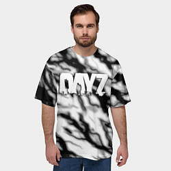 Футболка оверсайз мужская Dayz серый шторм, цвет: 3D-принт — фото 2