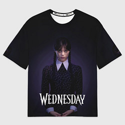 Футболка оверсайз мужская Уэнсдэй в черных слезах Wednesday, цвет: 3D-принт