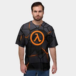 Футболка оверсайз мужская Half Life - armor, цвет: 3D-принт — фото 2