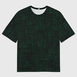 Футболка оверсайз мужская Тёмный зелёный текстура, цвет: 3D-принт