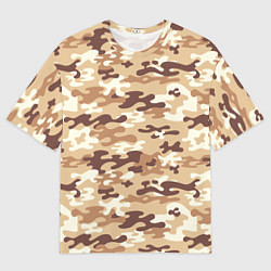 Мужская футболка оверсайз Камуфляж армия