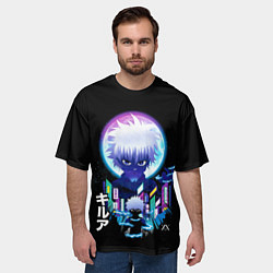 Футболка оверсайз мужская Хантер х Хантер, Киллуа, цвет: 3D-принт — фото 2
