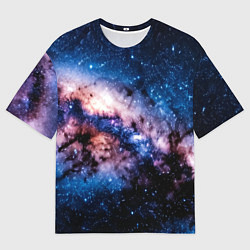 Футболка оверсайз мужская Фантастический космос звёзды и туманности, цвет: 3D-принт