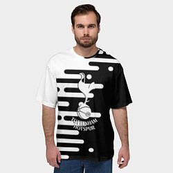 Футболка оверсайз мужская Тоттенхэм Хотспур геометрия, цвет: 3D-принт — фото 2