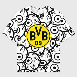 Футболка оверсайз мужская Borussia глаза текстура, цвет: 3D-принт