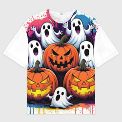 Футболка оверсайз мужская Happy Halloween 25, цвет: 3D-принт