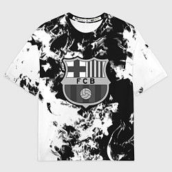 Мужская футболка оверсайз Juventus белый дым