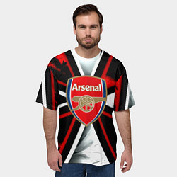 Футболка оверсайз мужская Arsenal umbrella corp, цвет: 3D-принт — фото 2