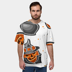 Футболка оверсайз мужская Candy halloween, цвет: 3D-принт — фото 2