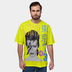 Футболка оверсайз мужская David Bowie 1973, цвет: 3D-принт — фото 2