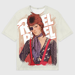 Мужская футболка оверсайз David Bowie Rebel Rebel