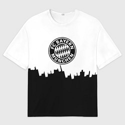 Футболка оверсайз мужская Bayern Mnchen пиксели, цвет: 3D-принт