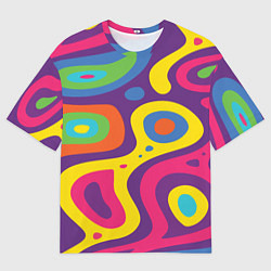 Мужская футболка оверсайз Abstract tac