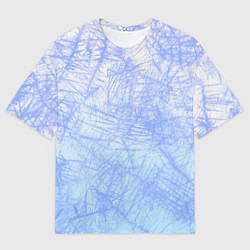 Мужская футболка оверсайз В инее