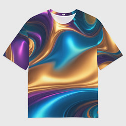 Мужская футболка оверсайз Сплавы разноцветные