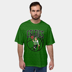 Футболка оверсайз мужская NBA Celtics, цвет: 3D-принт — фото 2
