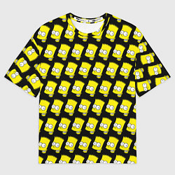 Мужская футболка оверсайз Барт Симпсон: узор