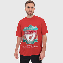 Футболка оверсайз мужская Liverpool, цвет: 3D-принт — фото 2