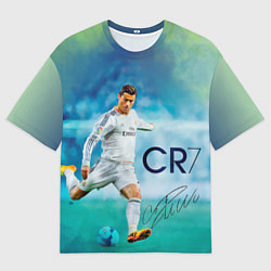 Футболка оверсайз мужская CR Ronaldo, цвет: 3D-принт