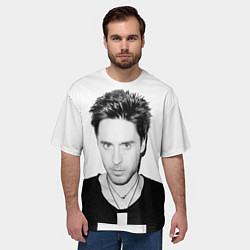 Футболка оверсайз мужская Джаред Лето, цвет: 3D-принт — фото 2