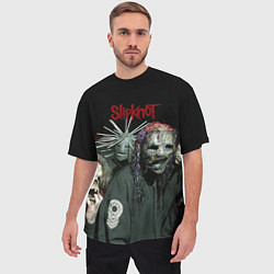 Футболка оверсайз мужская Slipknot, цвет: 3D-принт — фото 2