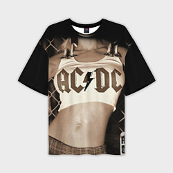Мужская футболка оверсайз AC/DC Girl