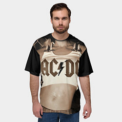 Футболка оверсайз мужская AC/DC Girl, цвет: 3D-принт — фото 2