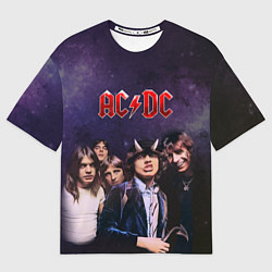 Футболка оверсайз мужская AC/DC, цвет: 3D-принт