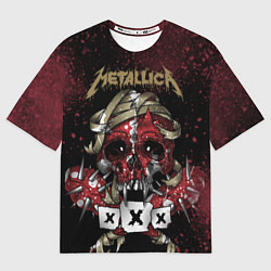 Футболка оверсайз мужская Metallica: XXX, цвет: 3D-принт