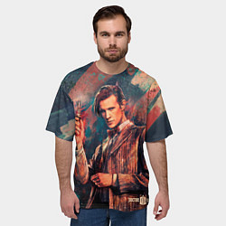 Футболка оверсайз мужская Доктор кто, цвет: 3D-принт — фото 2