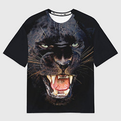 Мужская футболка оверсайз Пантера