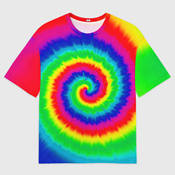 Футболка оверсайз мужская Tie dye, цвет: 3D-принт
