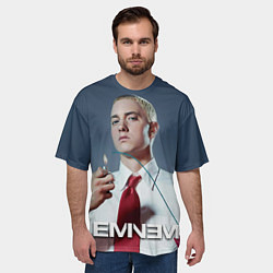 Футболка оверсайз мужская Eminem Fire, цвет: 3D-принт — фото 2