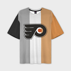 Футболка оверсайз мужская Philadelphia Flyers, цвет: 3D-принт