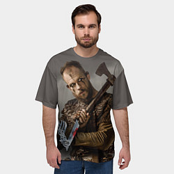 Футболка оверсайз мужская Флоки, цвет: 3D-принт — фото 2